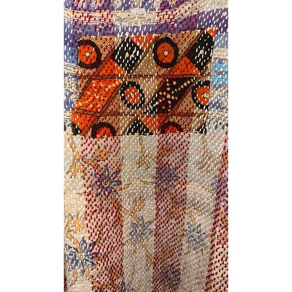 Vintage Jacket Made from Kantha - Reversible - Picture 4 of 10